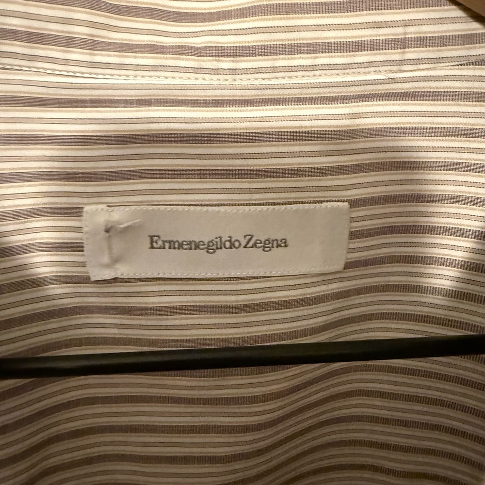Ermenegildo Zegna Striped Dress Shirt View 2